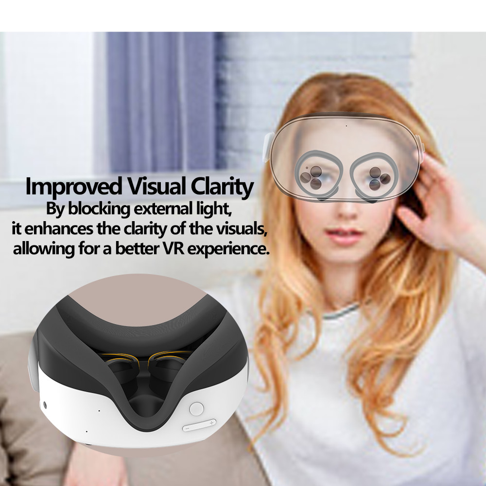 For Meta Quest 3s Blackout Lens Anti-scratch Protective Frame Protection Shell