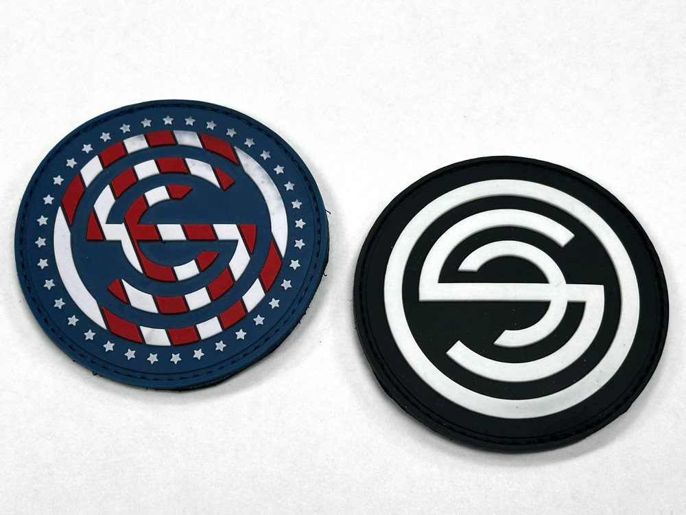 SHOT Show SilencerCo 2 PVC Logo Morale Patch Bundle, Hook & Loop, NEW!