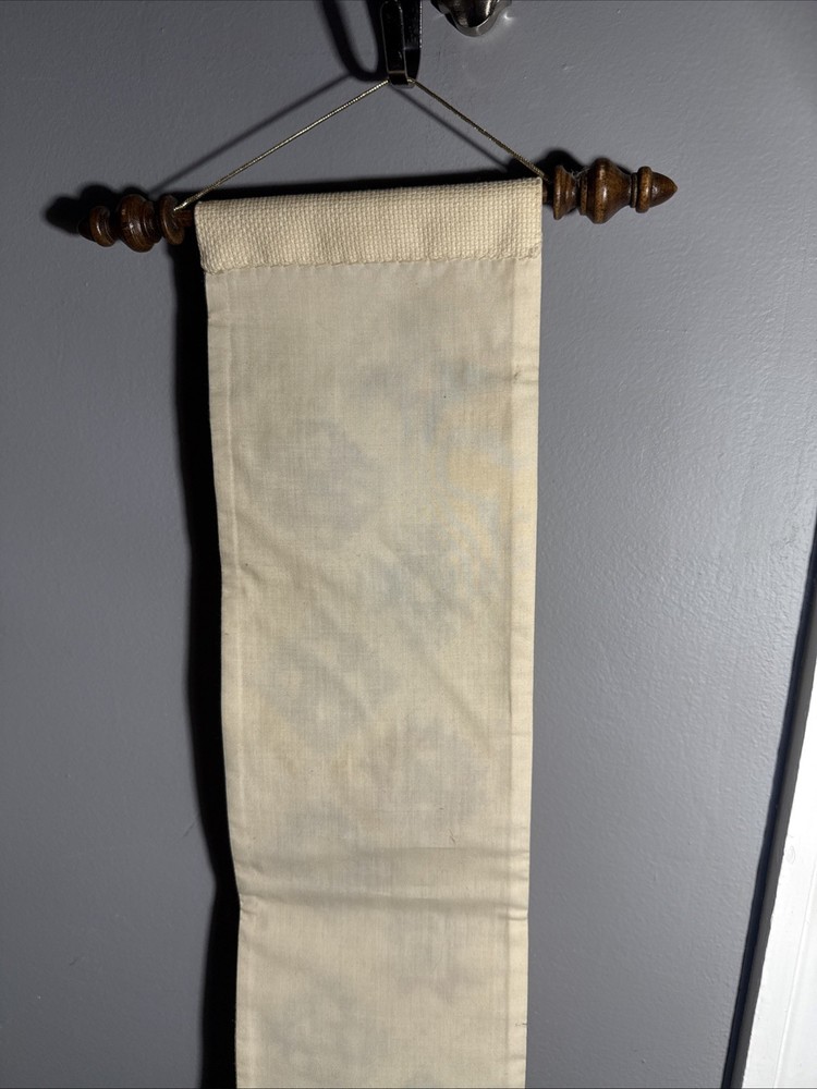 Vtg Thread Connections Needlepoint Sampler Wall Hanger Framed Decorative 1988