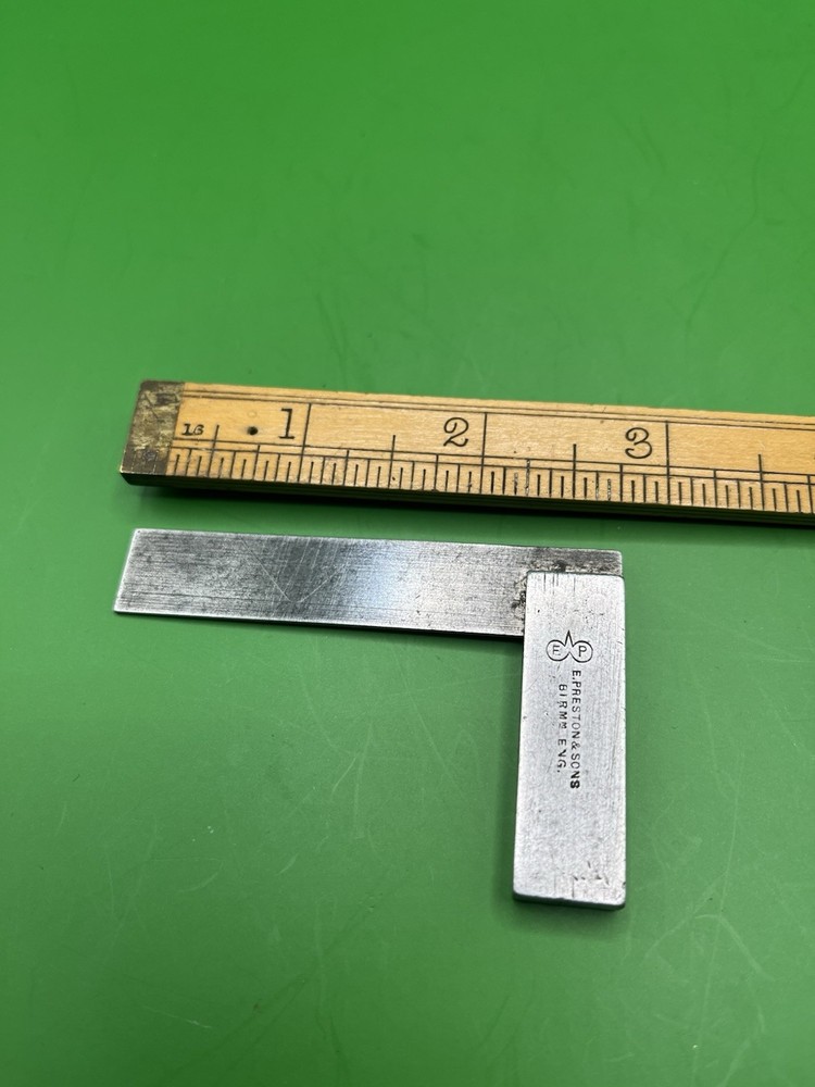 Vintage Edward Preston & Sons Precision Try Square 2-3/4”
