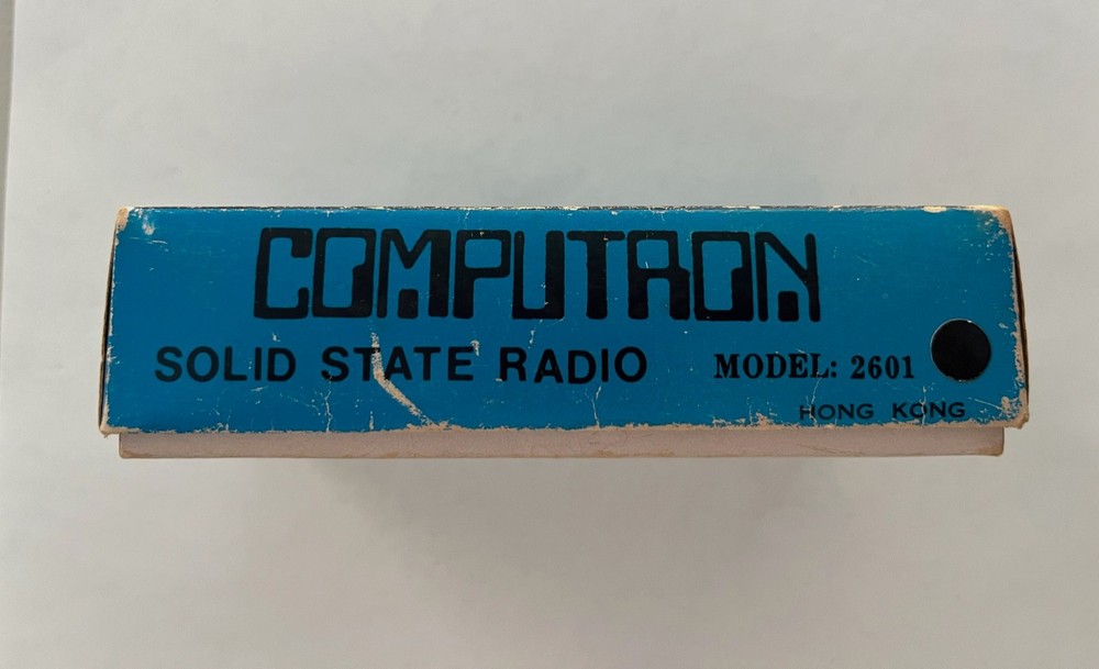 Vintage Computron Model #2601 Solid State Radio With Box