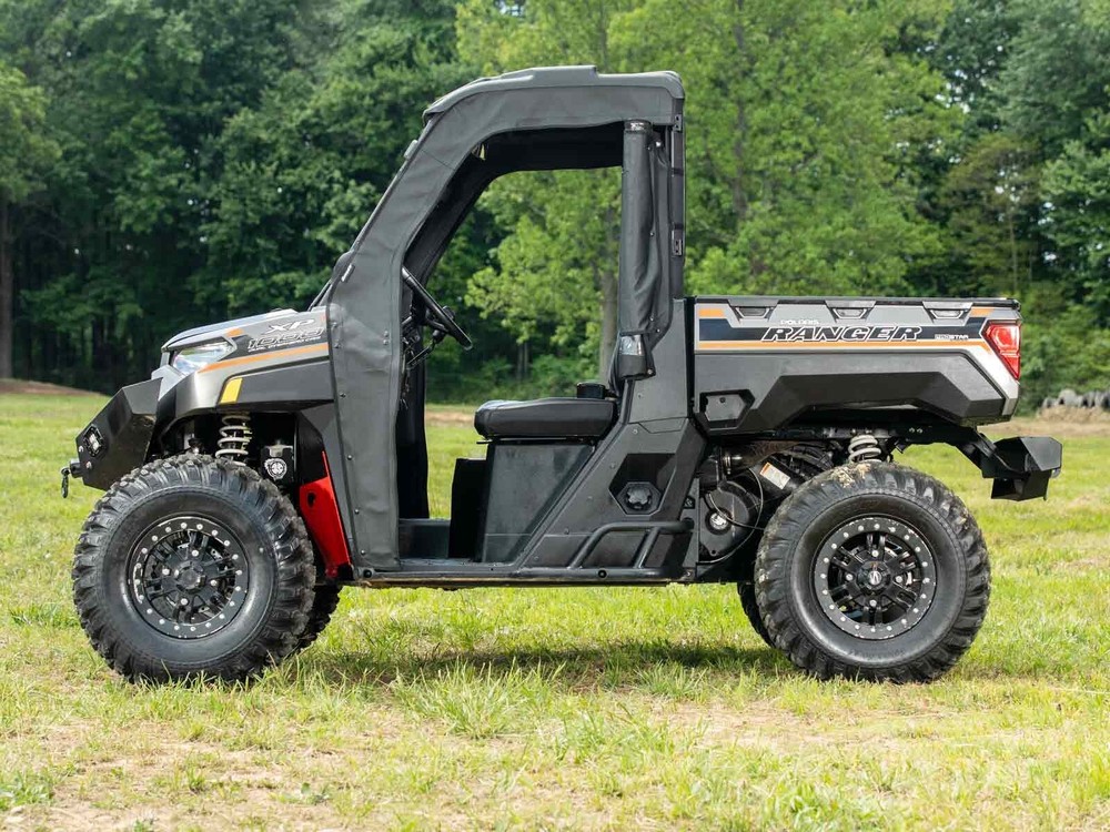 SuperATV Soft Cab Enclosure Doors Bobcat UV34 Sliding Rear Windshield - Light