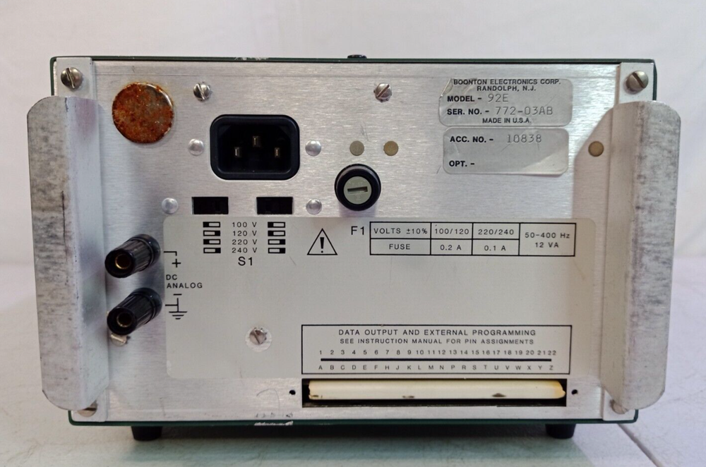 Boonton 92E RF Millivoltmeter - Powers On - No Probe - Untested