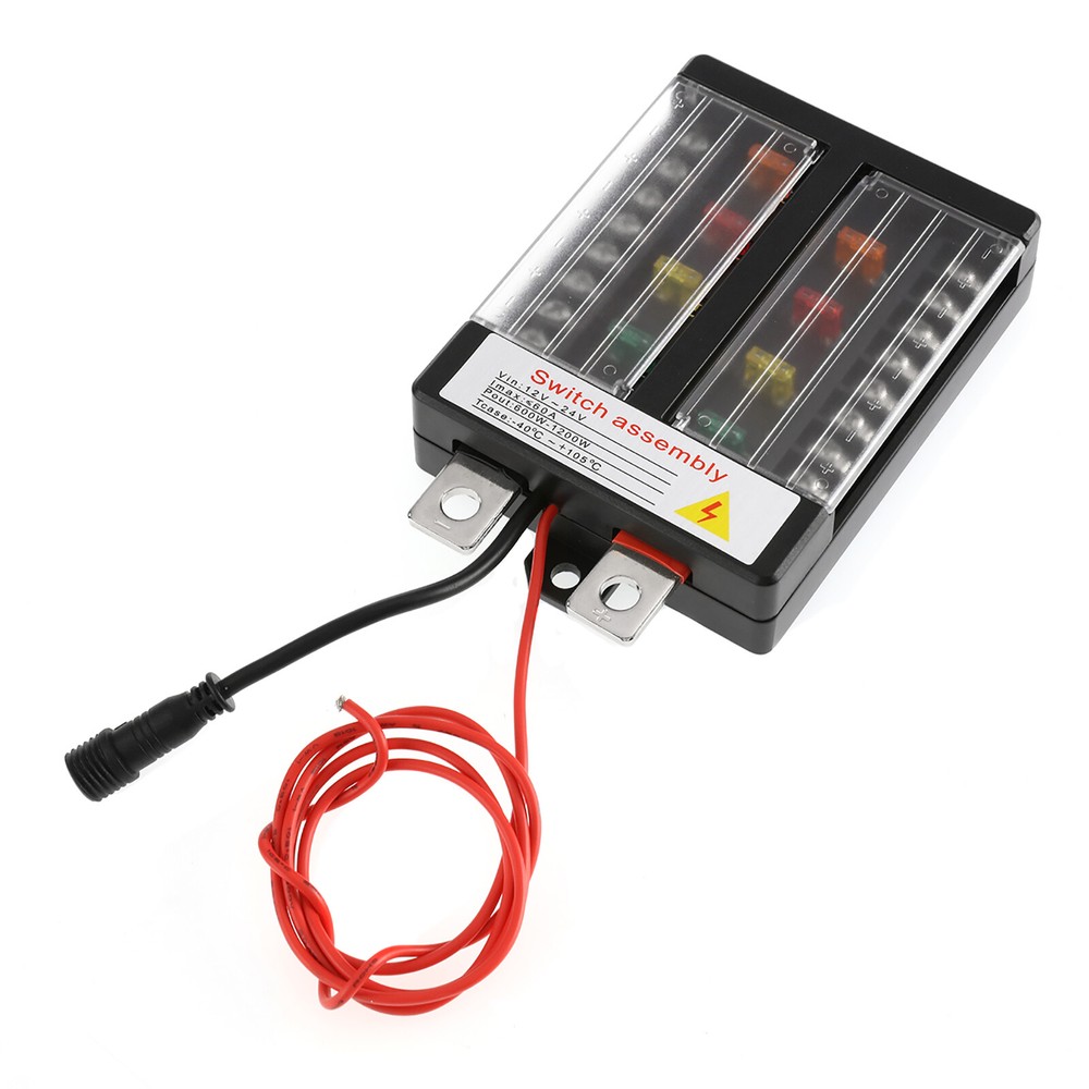 AUXBEAM 8 Gang Switch Panel On-Off LED Car Switch Panel Circuit Control 12V/24V