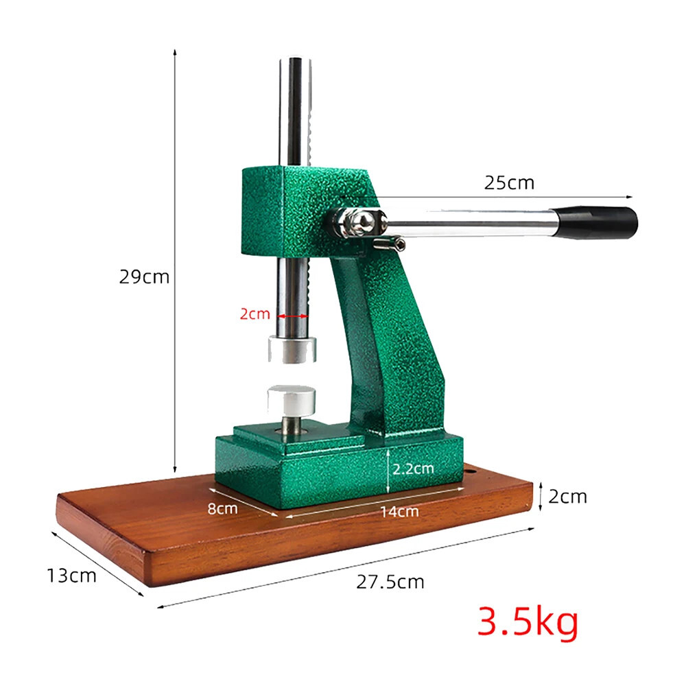 Height Adjustable Manual Watch Capping Machine Watch Back Cover Pressing Machine