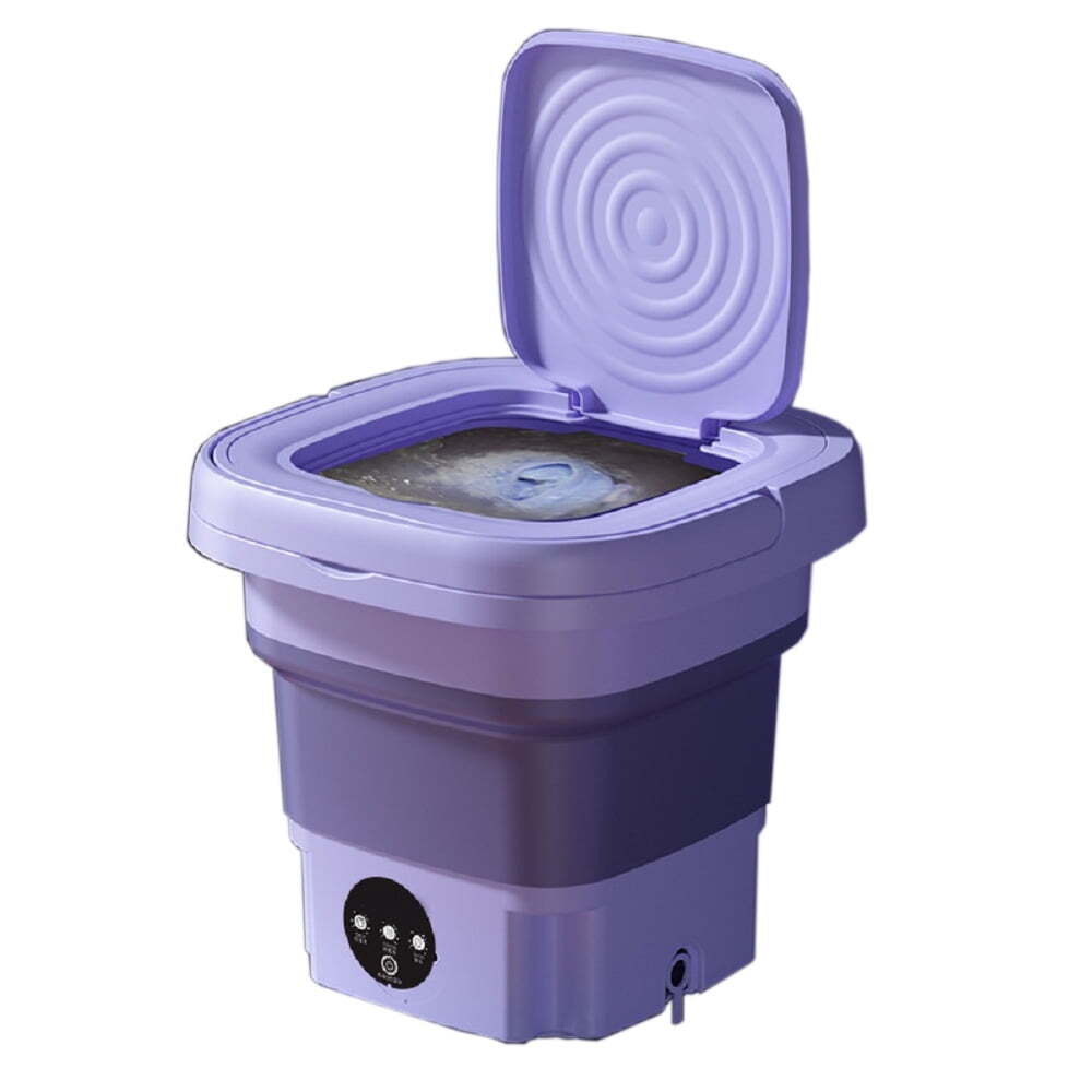 Mini Washing Machine Folding Portable Sterilization Drying Laundry Machine 8L US
