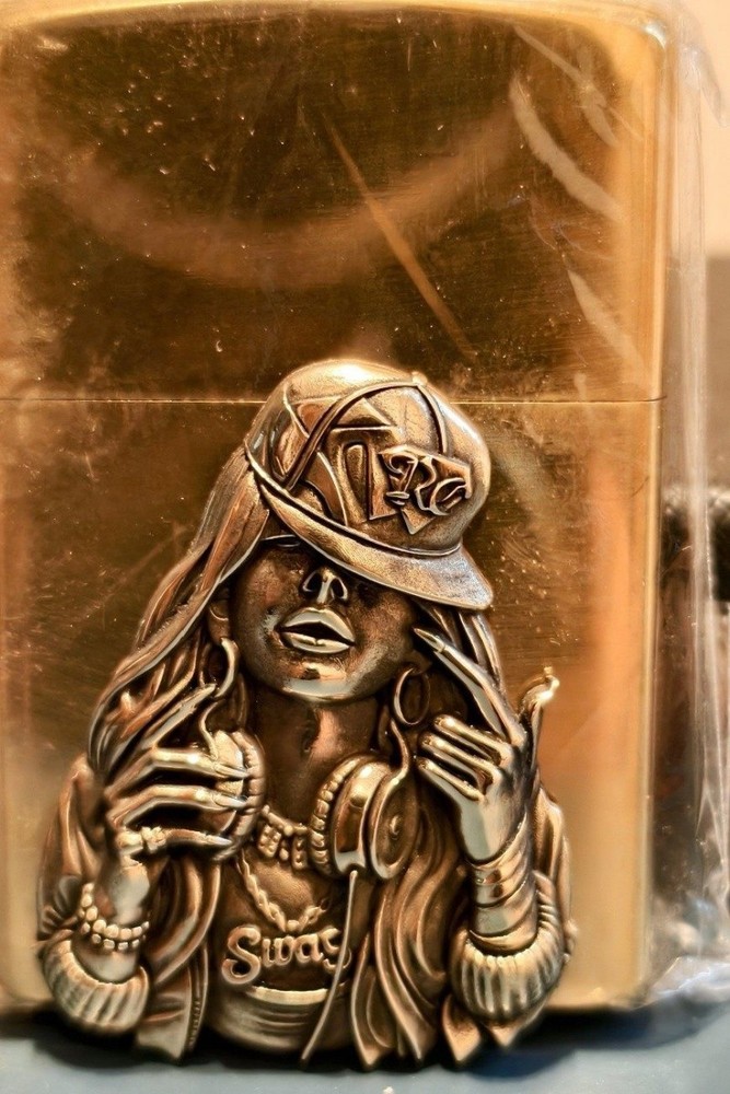 Premium Brass Lighter Patch Emblem DIY Decoration Accessory No Lighter