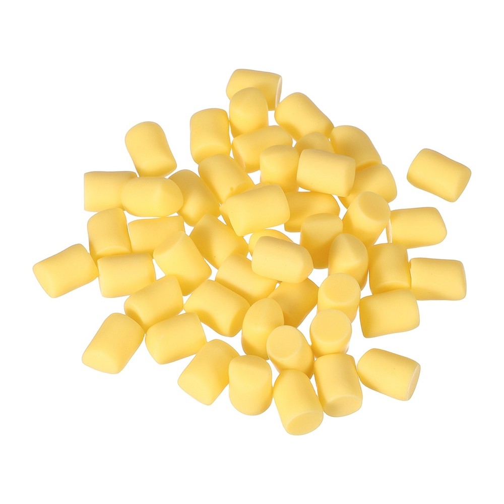 50 Pcs Resin Candy Charm, Artificial Simulation Cotton Candy, Yellow