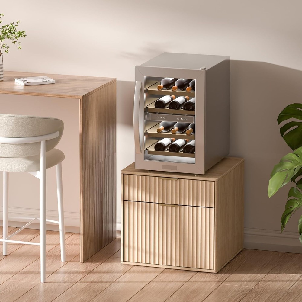 Mini Fridge Stand with Storage