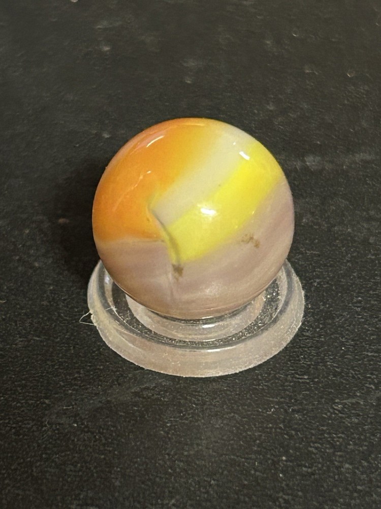 Vintage Vitro Agate Co. "Easter Egg" Marble. 0.62" Mint. Beautiful Example