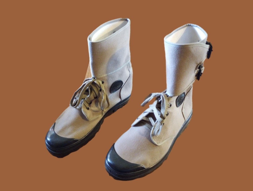 French Style Jungle Combat Boot Canvas Commando Buckle Top