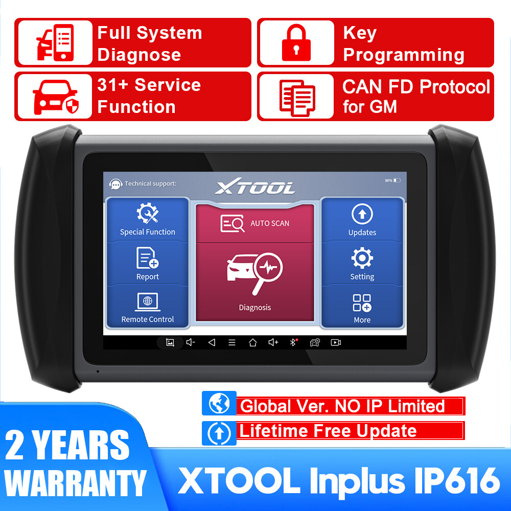 XTOOL IP616 Auto Scanner Full System Diagnostic Tool Key Programmer Free Update