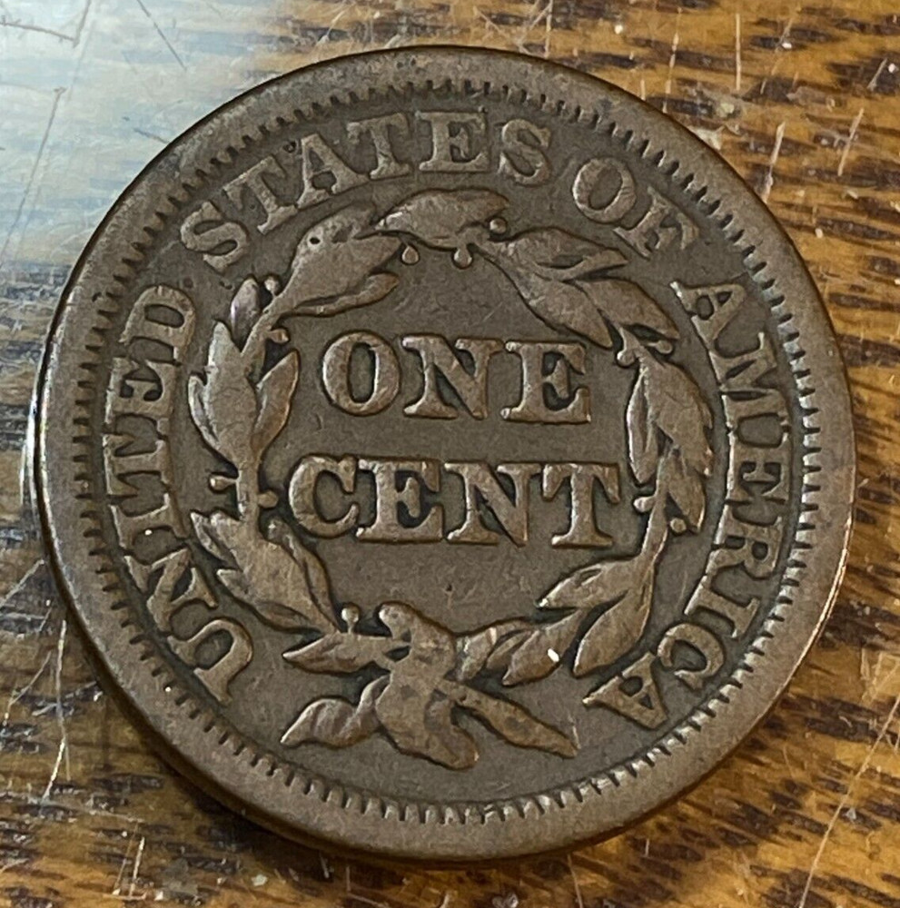 1849 Large Cent Nice Original Brown Fine+ CHRC