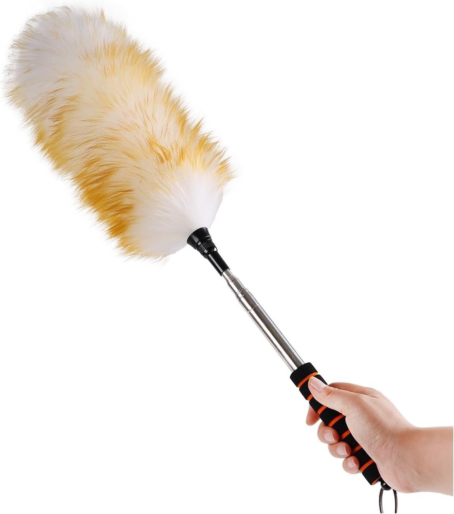 Extendable Lambswool Duster 26-64" Anti-Static Ceiling Fan & Wall Cleaner