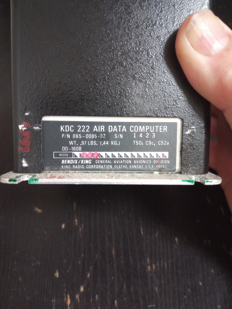 Bendix King KDC-222 Air Data Computer P/N 065-0085-02