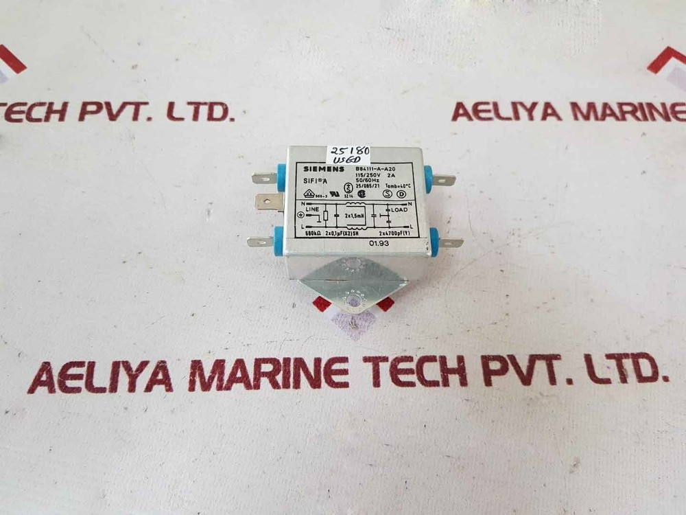 Siemens b84111-a-a20 power line filter