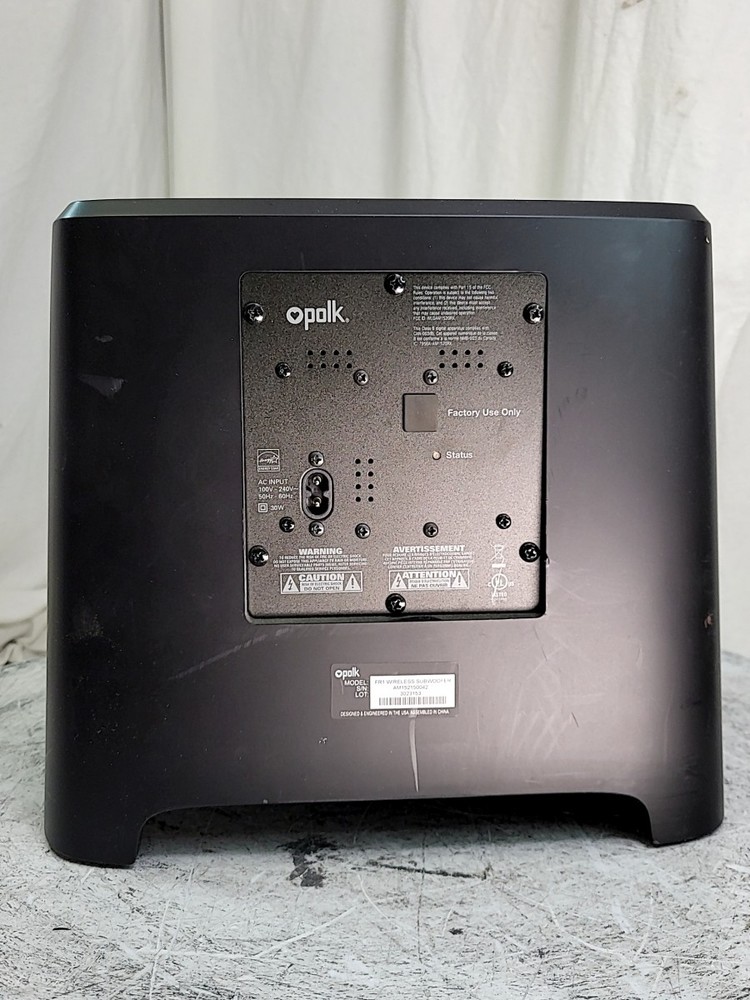 POLK AUDIO FR1 wireless Subwoofer Speaker SEE NOTES