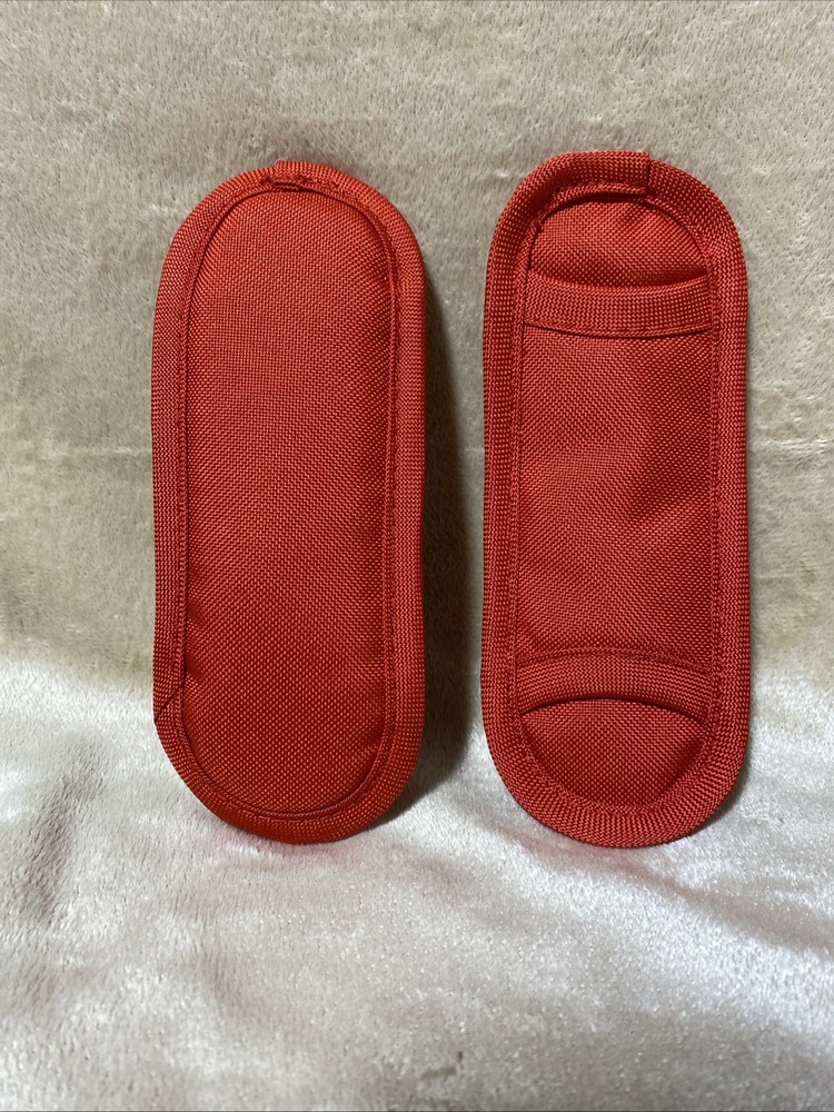 Zoe Deluxe Universal Stroller Shoulder Pad Set 2 Pack Red
