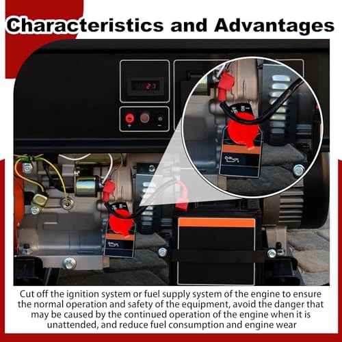 4 Pack 36100-ZE1-015 Engine Stop Switch & Low Oil Sensor Kit Compatible with