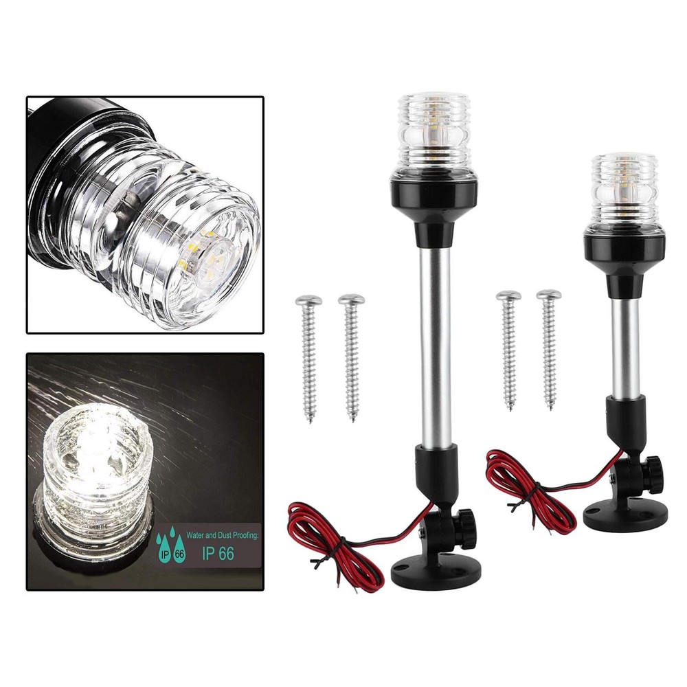 Boat LED Navigation Light 12-24V Sailing Signal Light Fixed Mounted Lighting