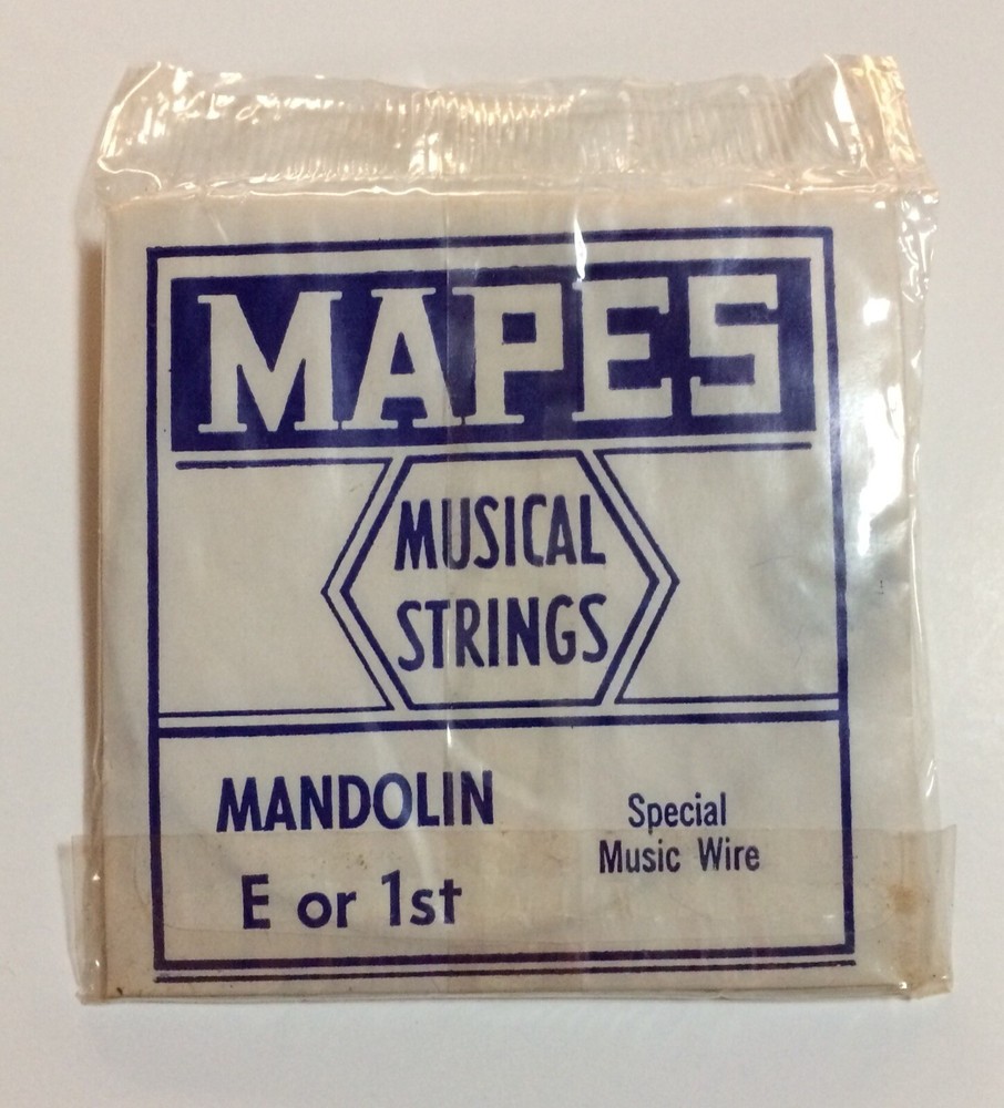 NOS Vintage MAPES MANDOLIN STRINGS pack of 4