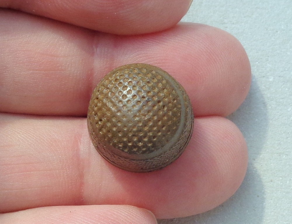 Brass Thimble Dating About 1700 Detecting Find