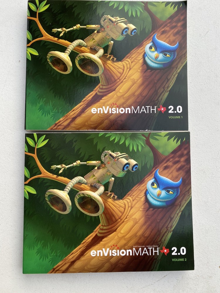 Envision Math 2.0 Books 1st Grade Volume 1&2!!!