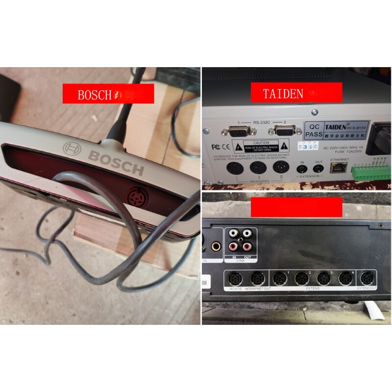 for Bosch hand-in-hand conference microphone 6-core 6-pin extension cable