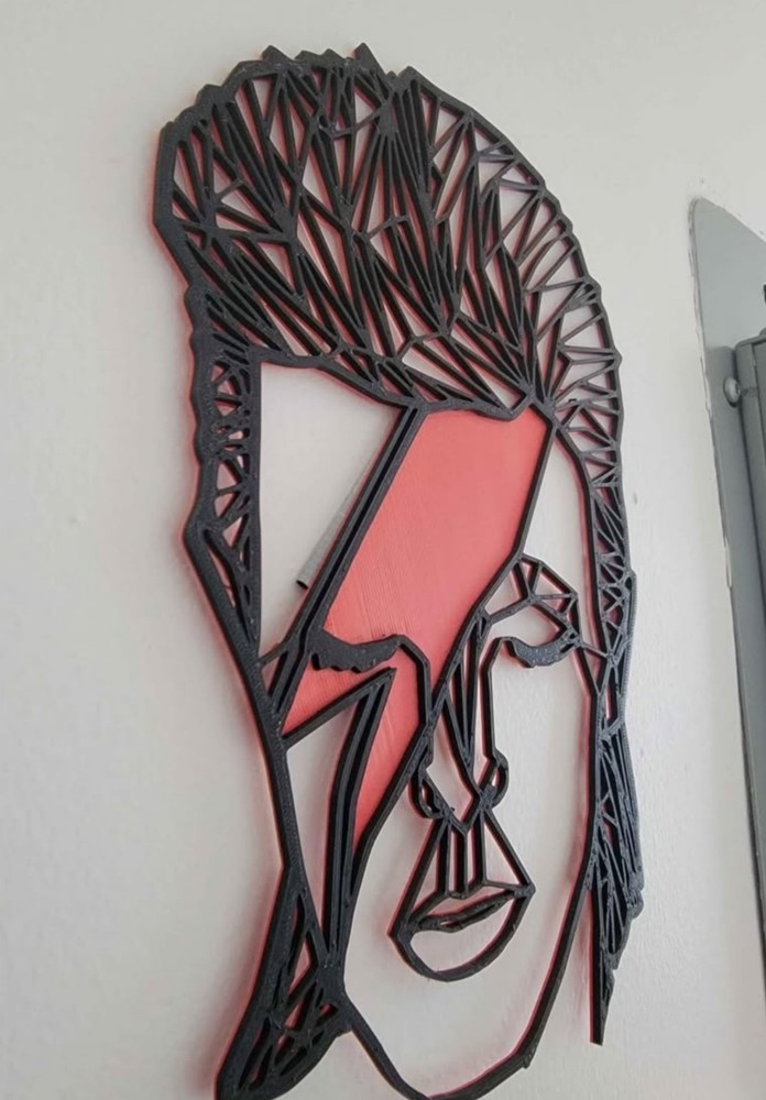 David Bowie 2D Hanging Art Piece