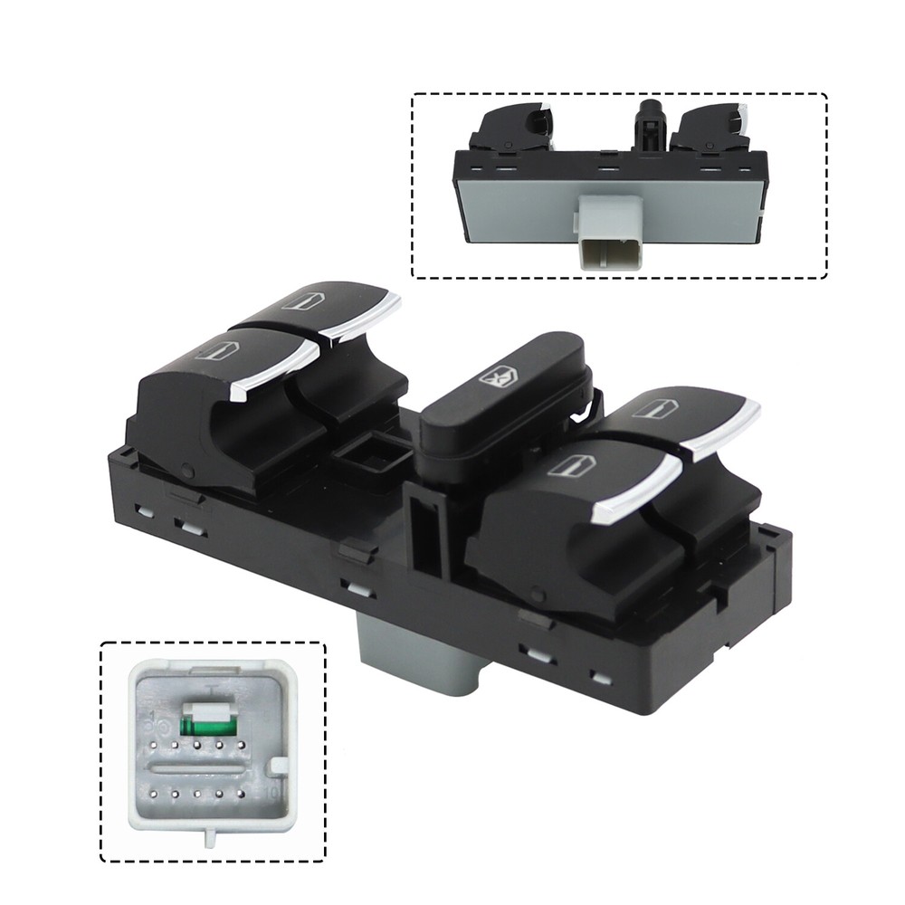 Front Left Power Window Master Control Switch For VW Tiguan Golf Jetta CC Passat