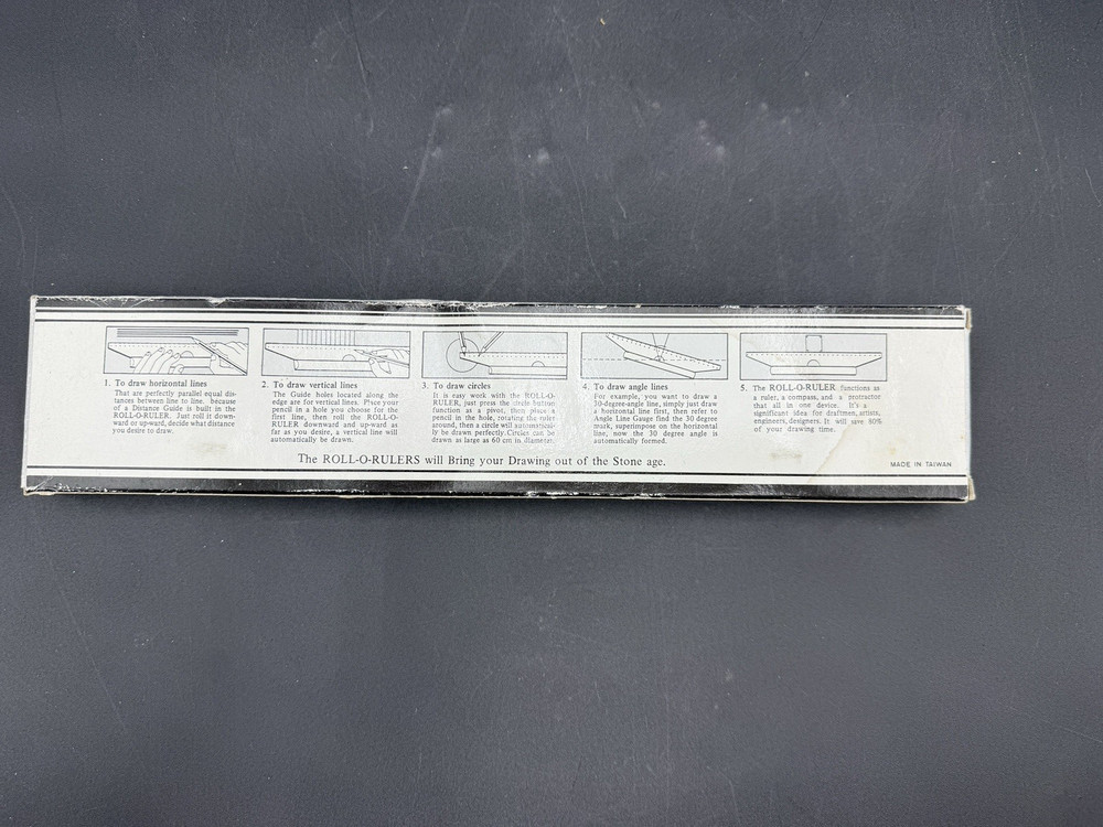 Roll-O-Ruler Rolling Drafting Ruler 12 in Wei's CP-405