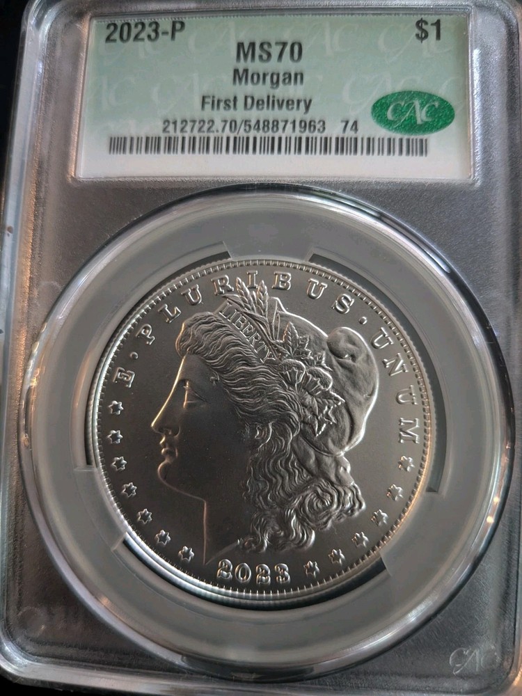 2023 $1  Silver Eagle 1oz CAC MS-70 First Delivery Mint State