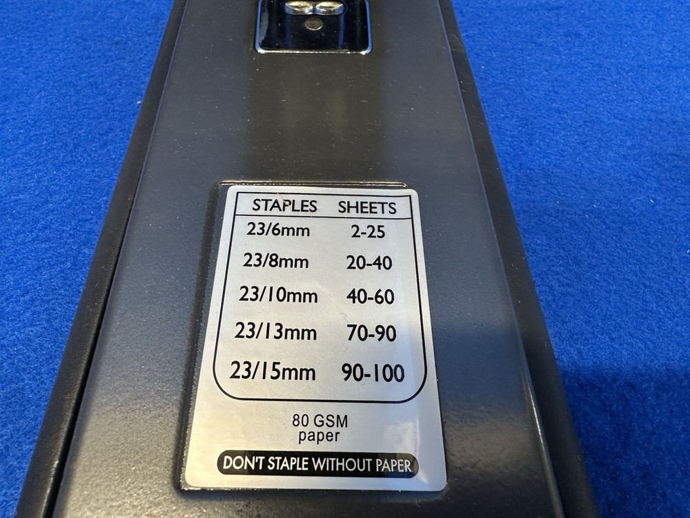 GRAINGER APPROVED 2WFR7 Stapler,Black/Gray 2WFR7