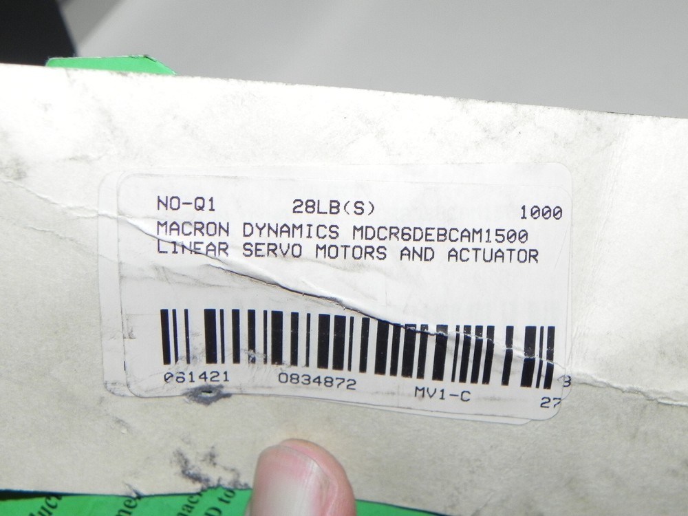 Marcon Dynamics Linear Actuator MDCR6DEBCAM1500