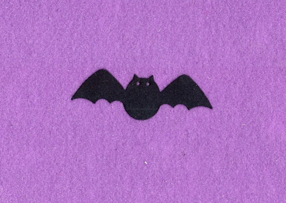 BAT die cuts scrapbook cards