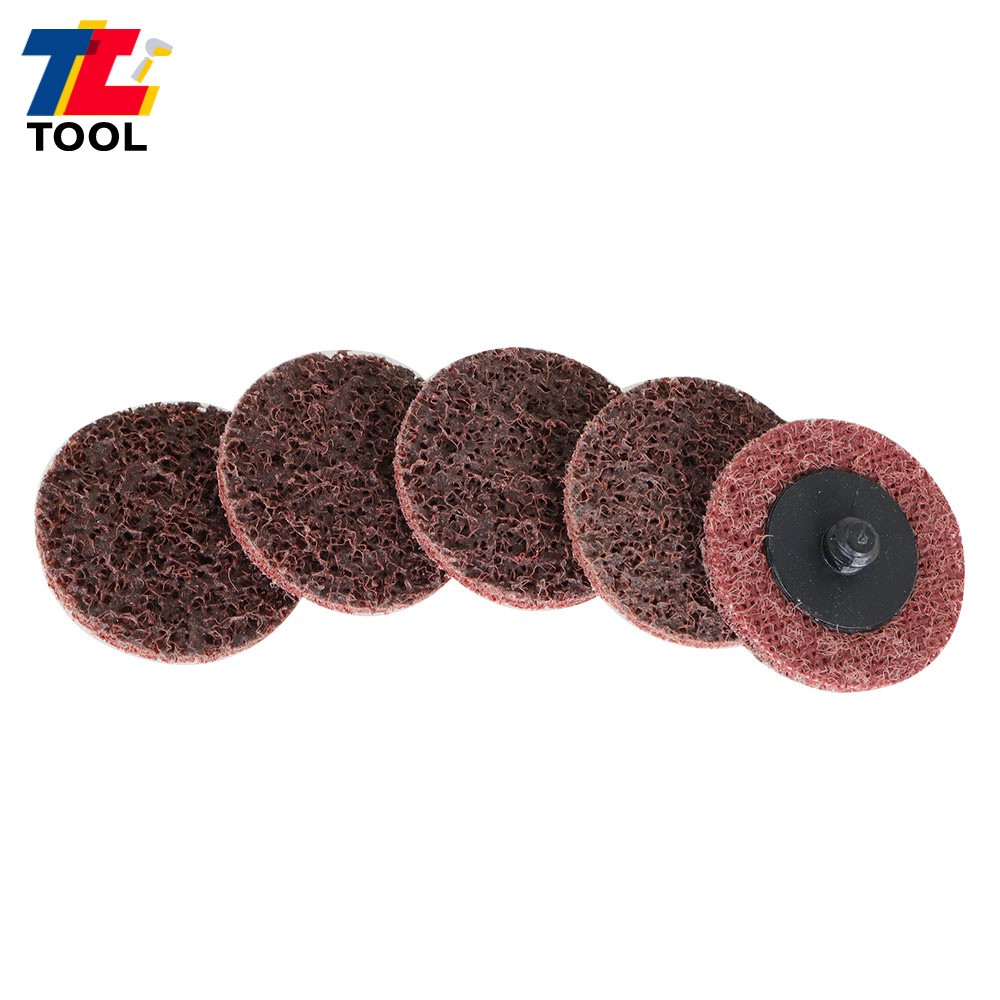 50Pcs 2" Surface Conditioning Discs Roll Lock Die Grinder Sanding Pads