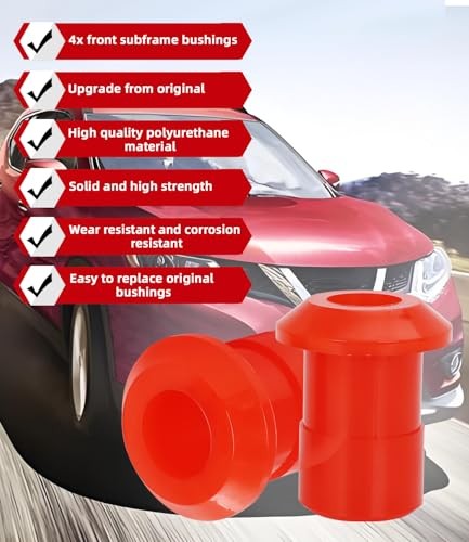 4PCS Front Subframe Bushing Kit for Nissan Rogue 2008-2020 Engine Cradle Front