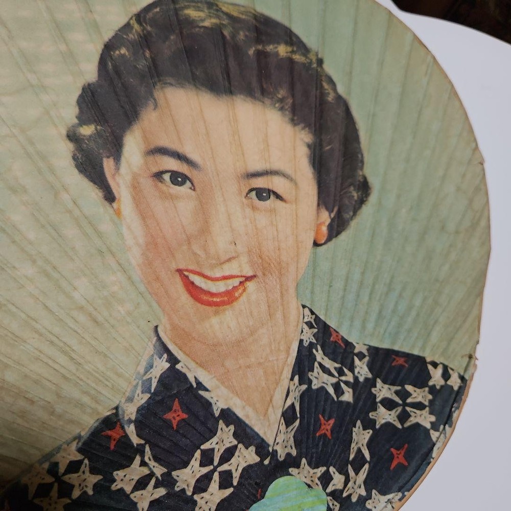 Famous Showa actress fan 2 items