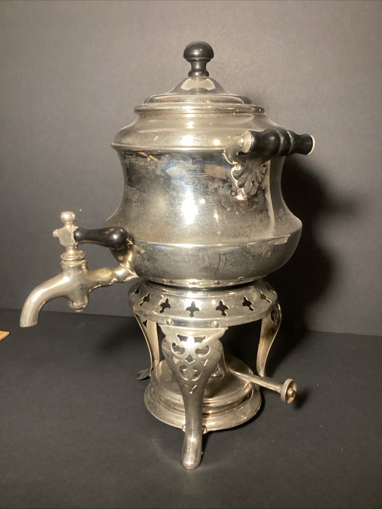 @ Antique Silver Plate Coffee Percolator AS IS Missing Inner Percolator Pc.