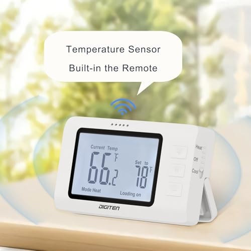 Remote Control Thermostat - Pre-Wired Temperature Controller for Heaters & AC, ℃