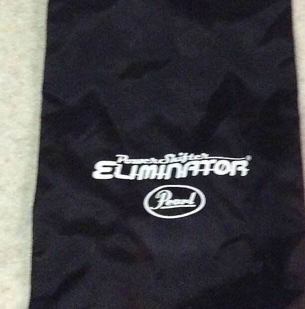 Pearl Eliminator Black Drawstring Bag with White Logo - Never Used