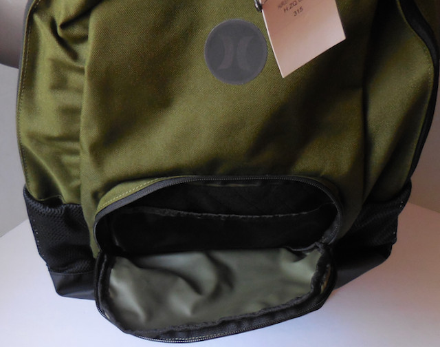Hurley Patrol Backpack Lightweight Olive Canvas/Black