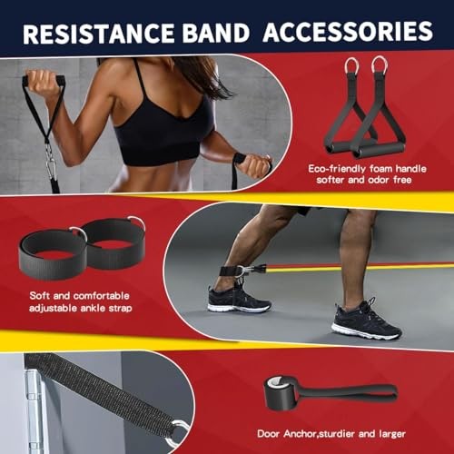 Resistance Bands, Exercise Bands，Resistance Bands for Working Out, Work Multi