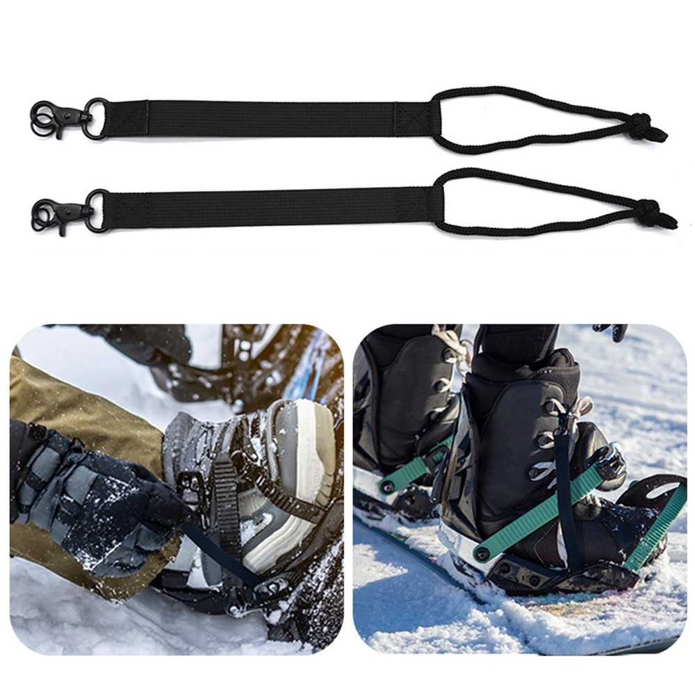 2Pcs Snowboard Binding Straps Snowboards Boot Connector Practical Portable