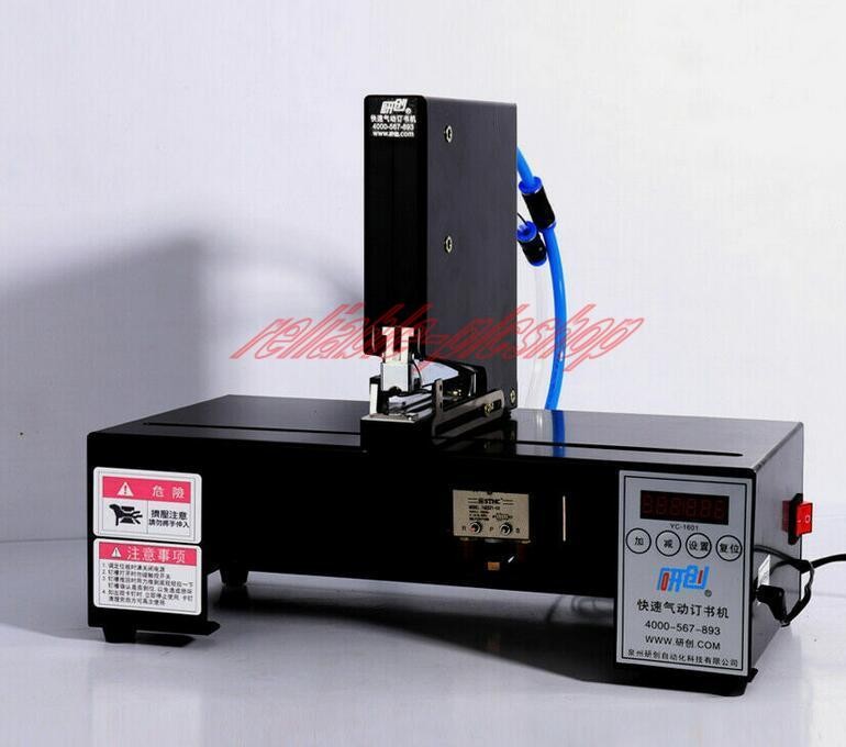 Single-head Head Automatic Electric Stapler Pneumatic Binding Machine 110V/220V