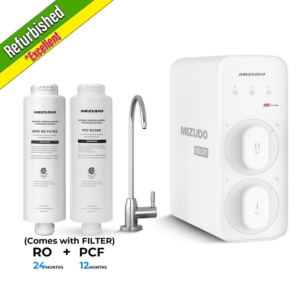 【99% NEW】Reverse Osmosis System, 600 GPD,8 Stage Tankless Under Sink w/2 Filters