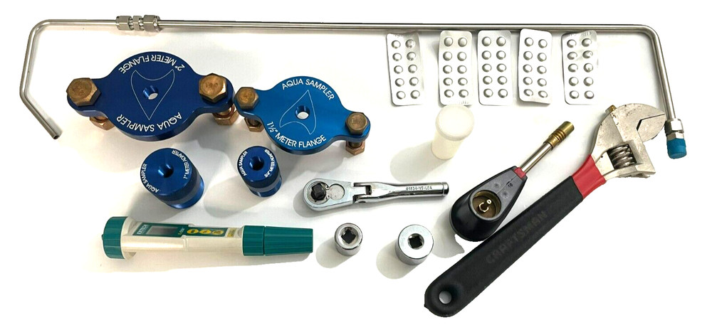 AQUA Sampler the Ultimate Water Sampling System Kit Tools w/ Carry Case
