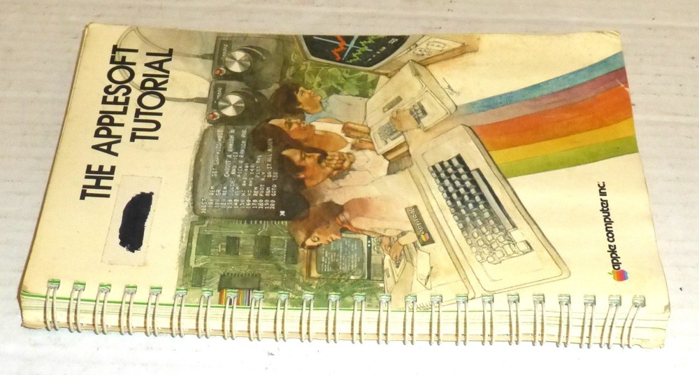 Vintage The Applesoft Tutorial by Apple Computer Spiral Bound Book PLEASE READ