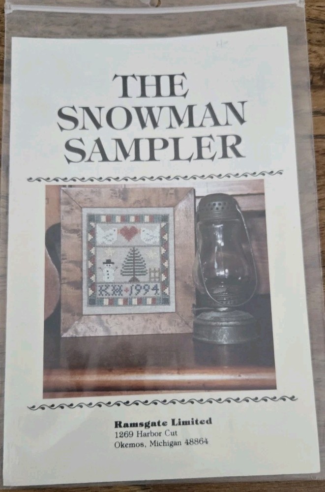 Ramsgate Limited The Snowman Sampler Cross Stitch Pattern Chart