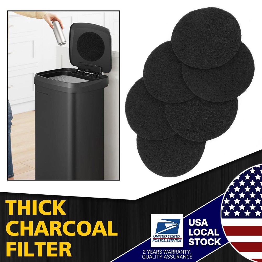 6.7inch Kitchen Compost Bin Charcoal Filter Replacements Compost Pail Replacem